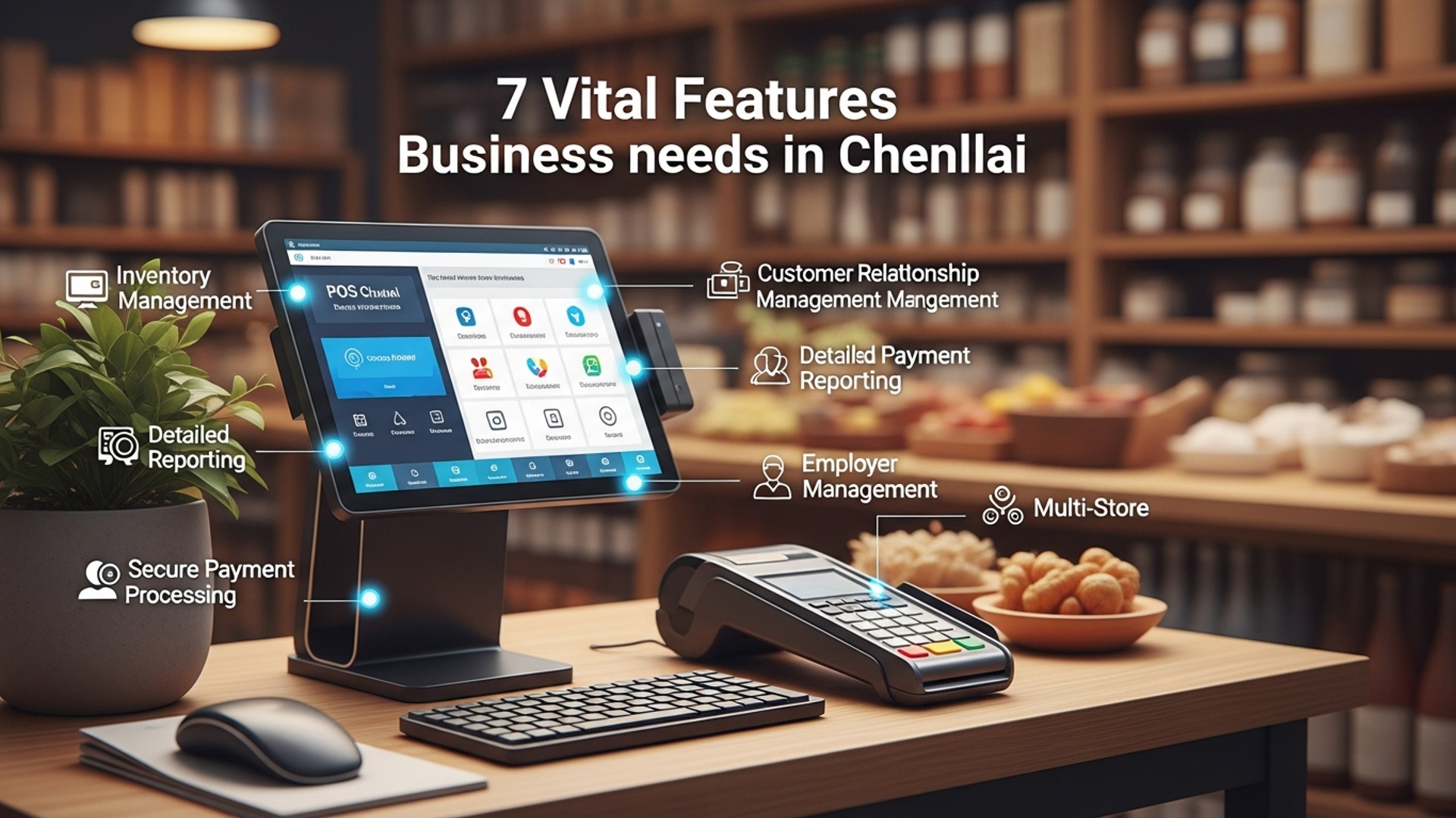 7 Vital Features Every Business Needs in a POS Chennai System illustration